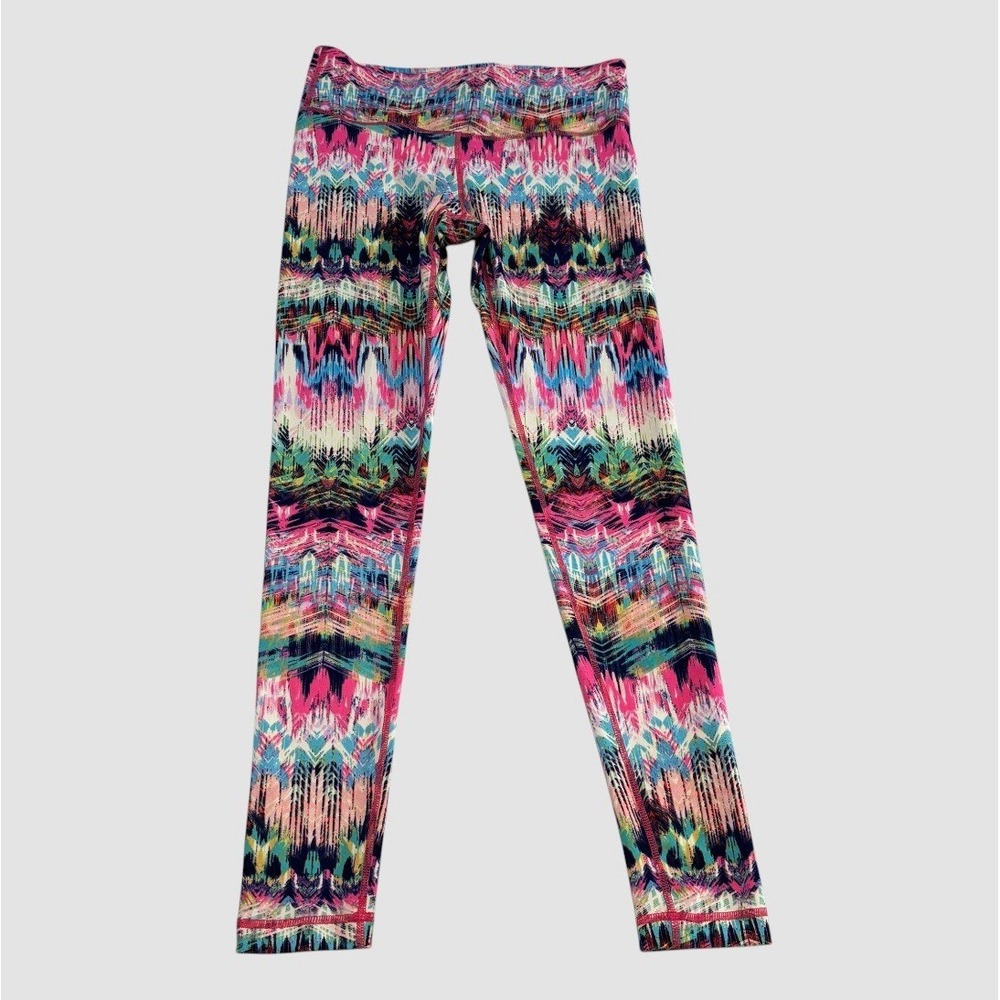 90 Degree By Reflex Women's Small Ankle Leggings Colorful Abstract Print